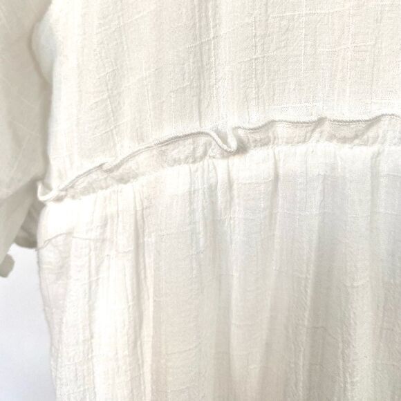 EN CRÉME Fancy White Embroidered Dress, Size XS - Picture 10 of 12